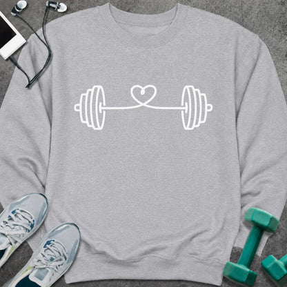 Sweatshirt S / Sport Grey String Heart Sweatshirt