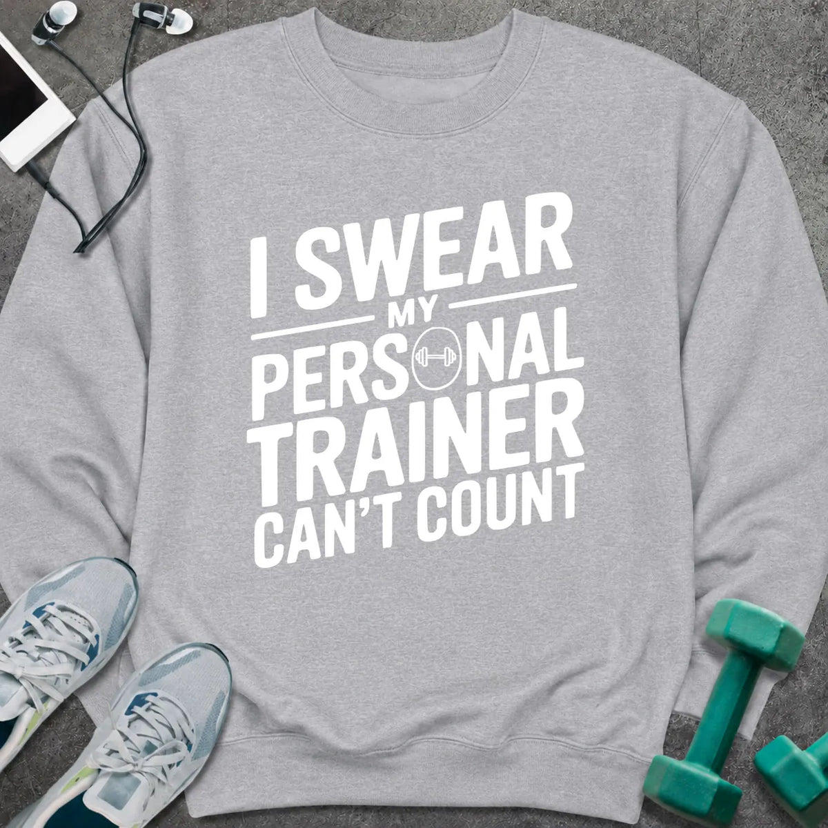 Sweatshirt S / Sport Grey Trainer Counting Sweatshirt