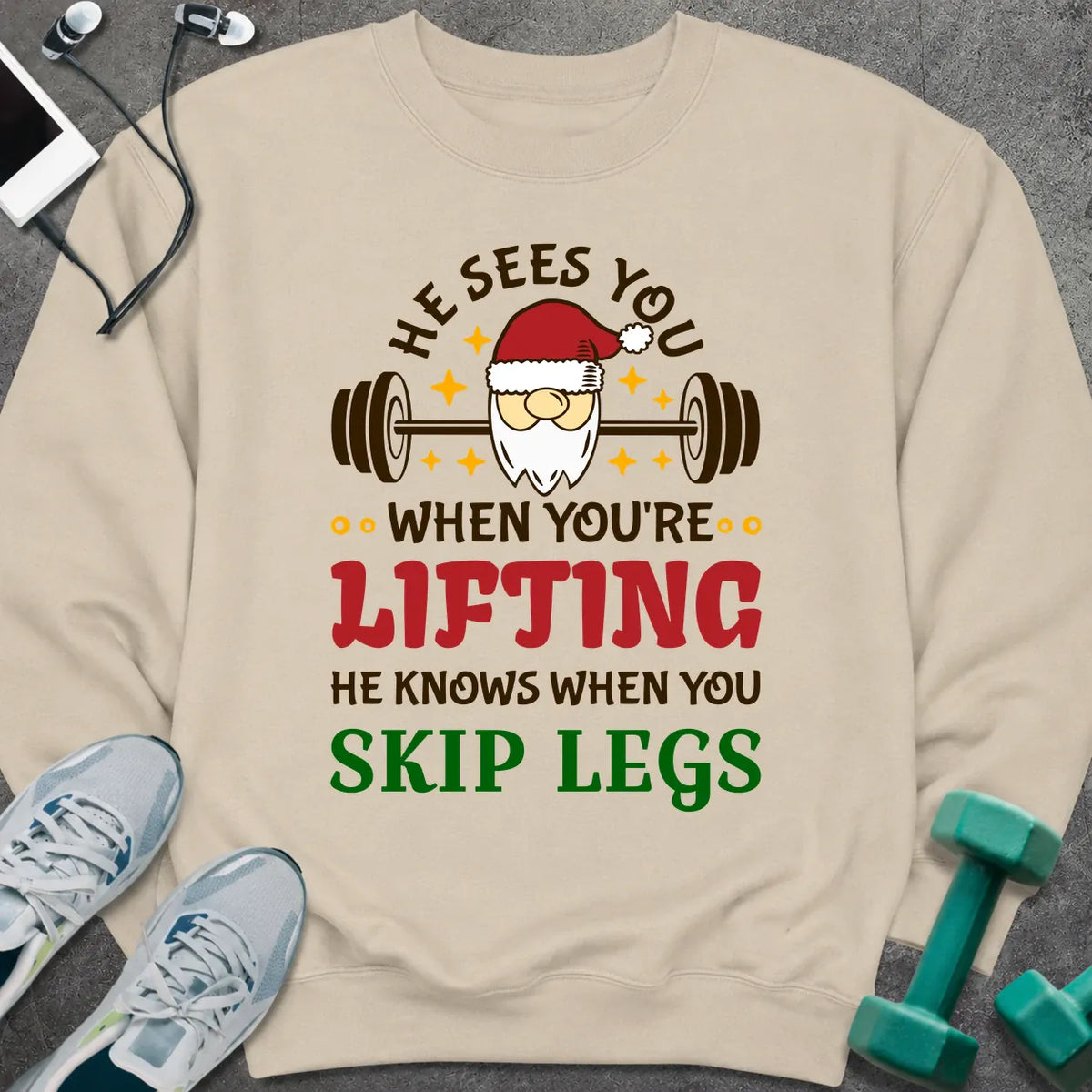 Sweatshirt Sand / M See You lifting Sweatshirt