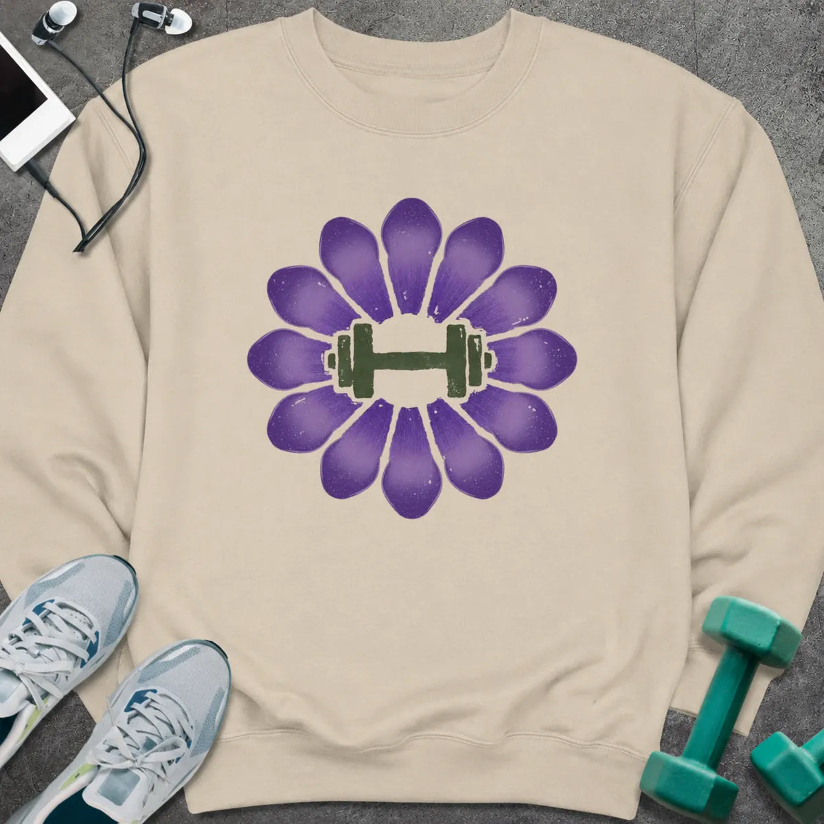 Sweatshirt Sand / S Crocus Dumbbell Sweatshirt