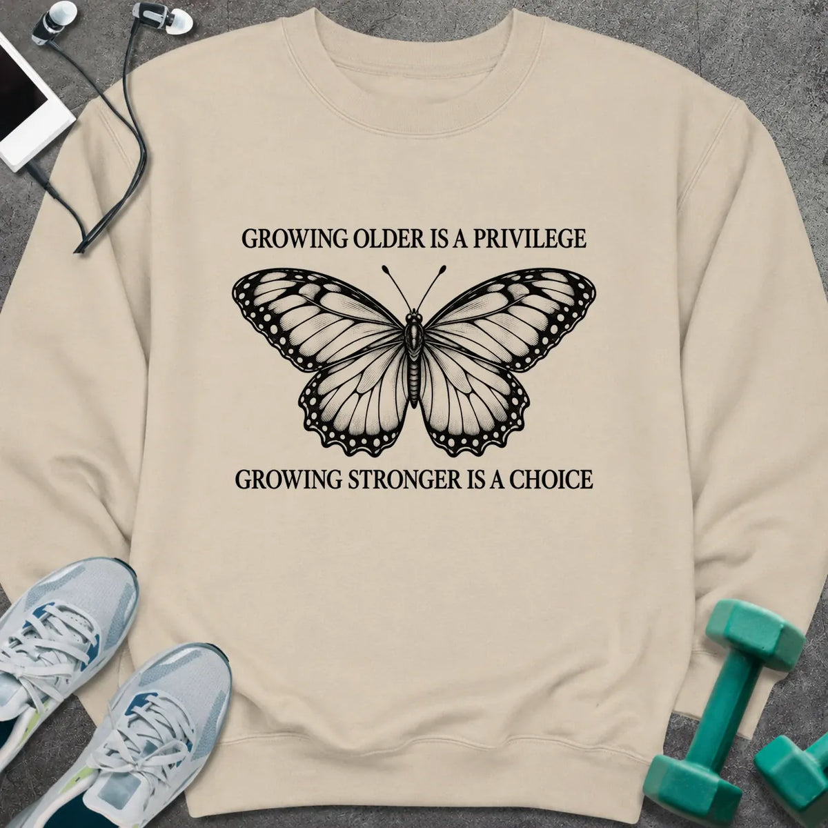 Sweatshirt Sand / S Growing Strong Sweatshirt