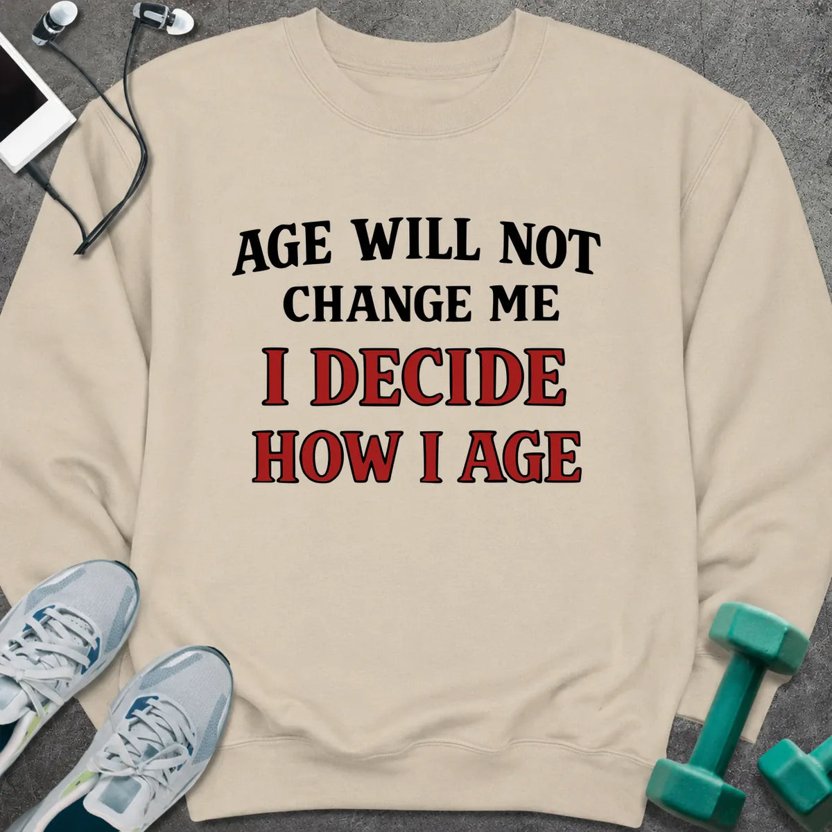 Sweatshirt Sand / S I Decide Sweatshirt