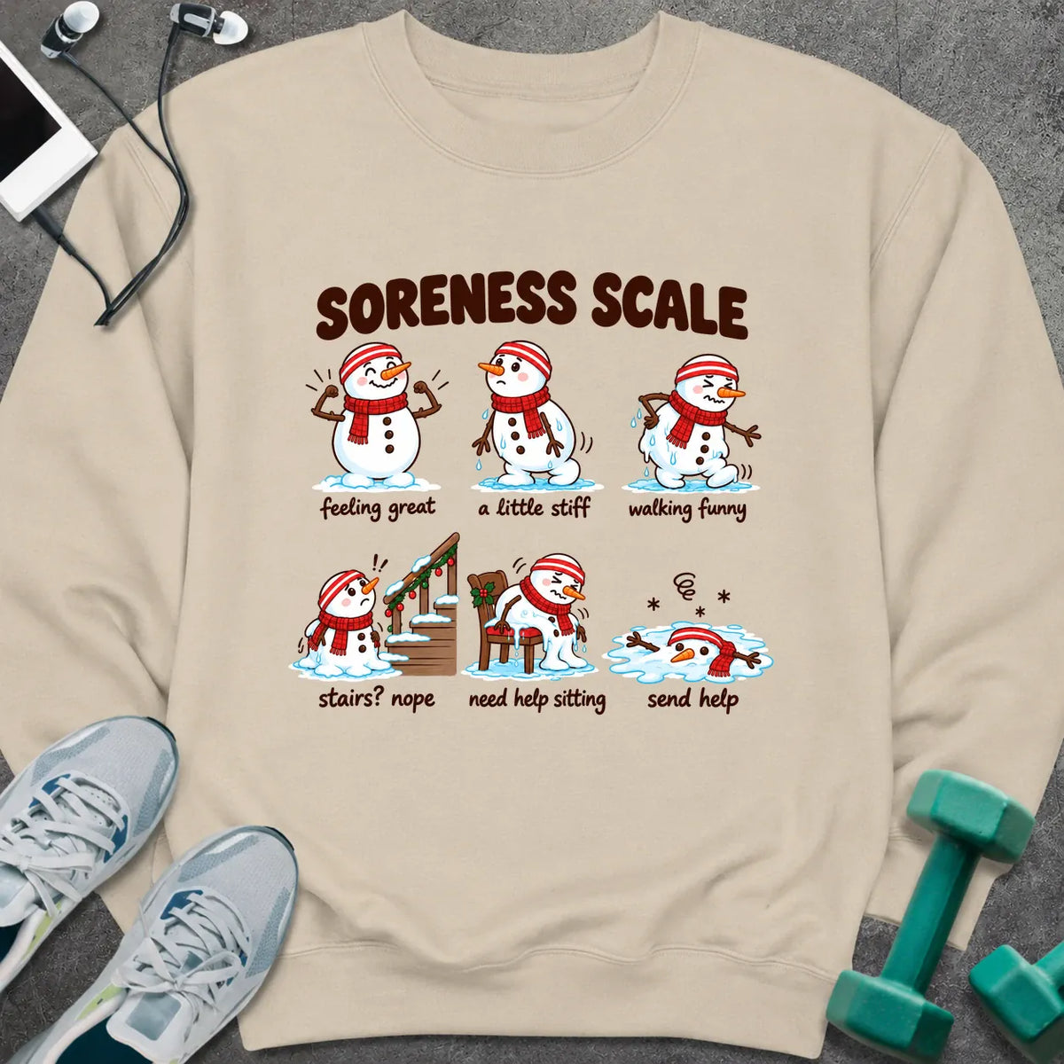 Sweatshirt Sand / S Soreness Scale Sweatshirt