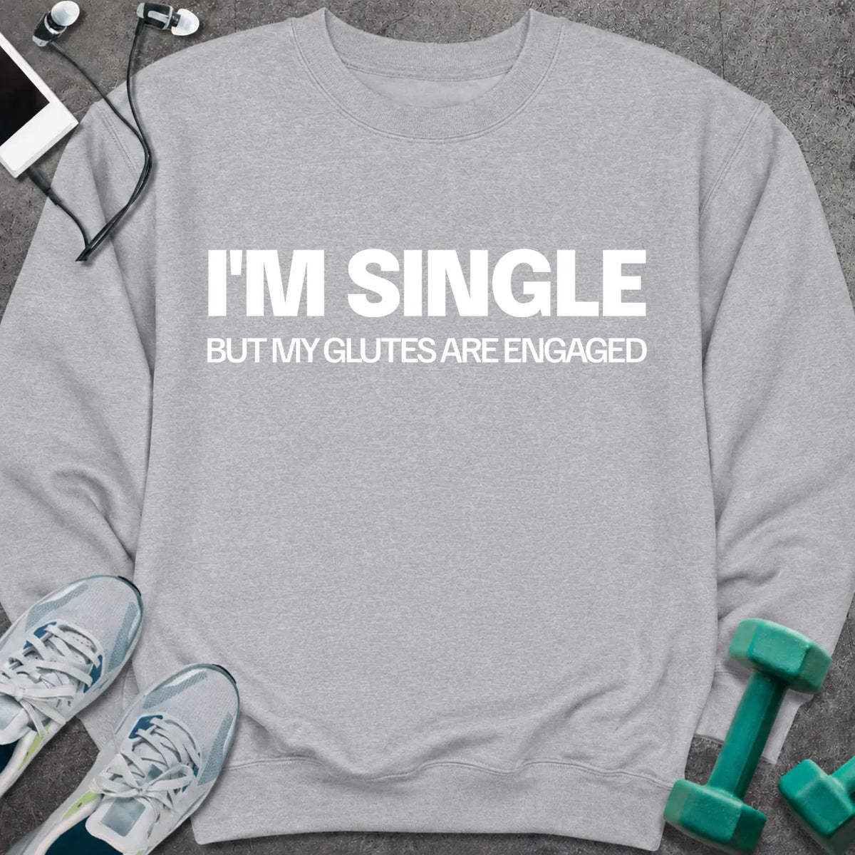 Sweatshirt Sport Grey / S I'm Single Sweatshirt