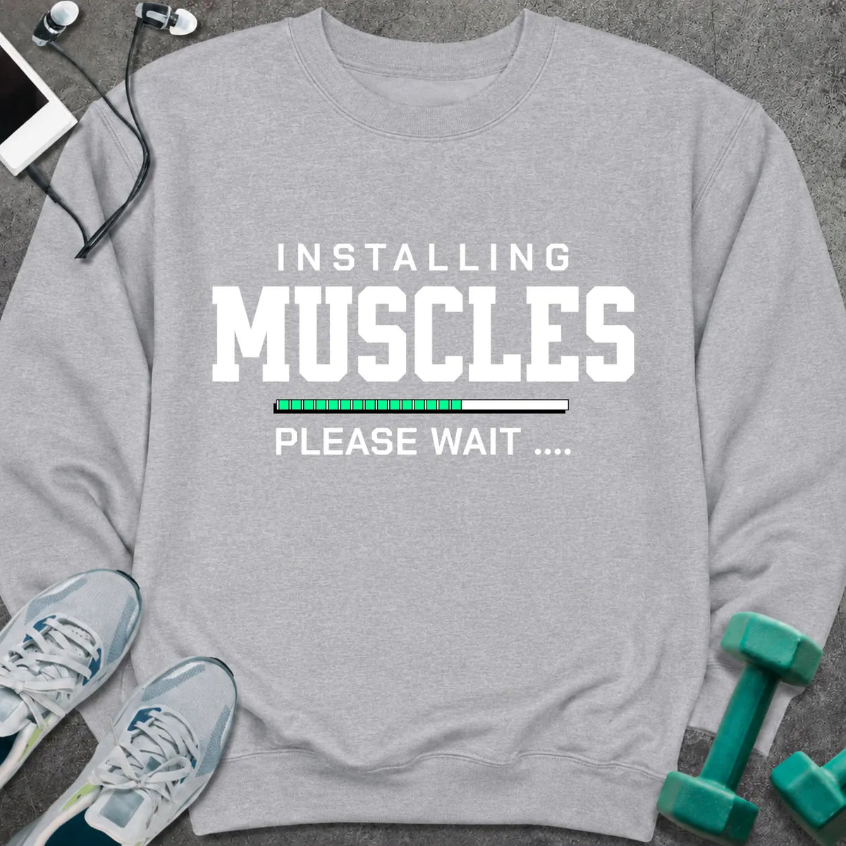 Sweatshirt Sport Grey / S Installing Muscles Sweatshirt