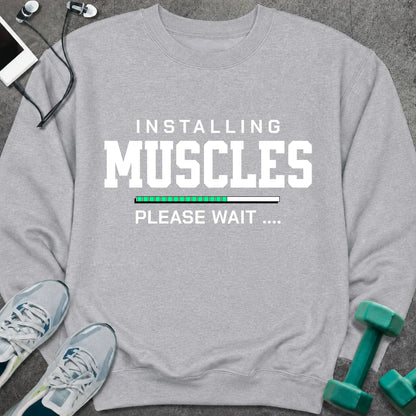 Sweatshirt Sport Grey / S Installing Muscles Sweatshirt