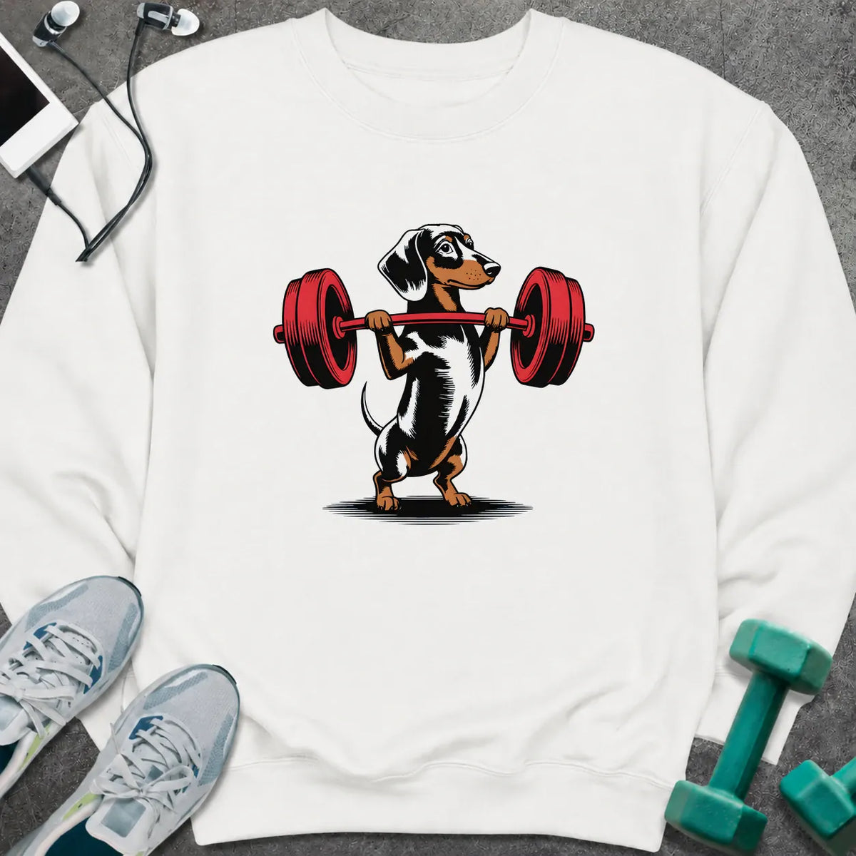 Sweatshirt White / S Dachshund Sweatshirt