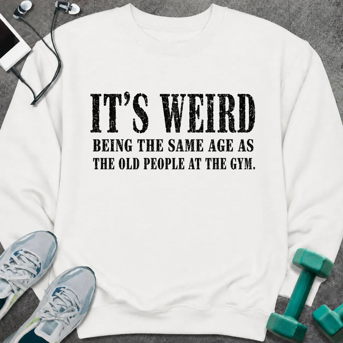 Sweatshirt White / S It's Weird Sweatshirt