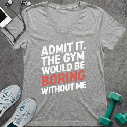T-Shirt Athletic Heather / S Admit It V-Neck