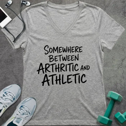 T-Shirt Athletic Heather / S Arthritic Athletic V-Neck