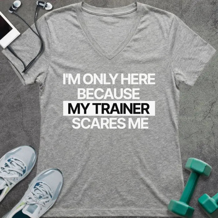 T-Shirt Athletic Heather / S Only Here V-Neck