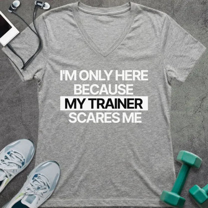 T-Shirt Athletic Heather / S Only Here V-Neck