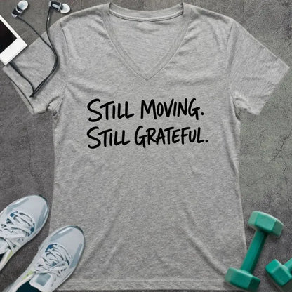 T-Shirt Athletic Heather / S Still Grateful V-Neck
