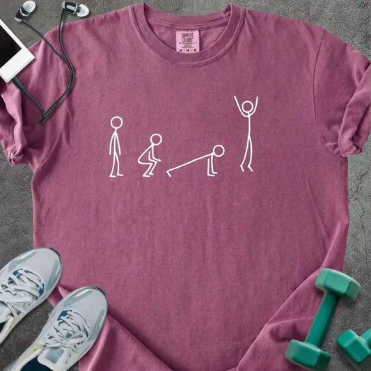 T-Shirt Berry / S Burpee Movement Heavyweight Tee