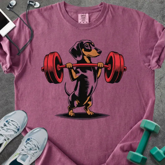 T-Shirt Berry / S Dachshund Heavyweight Tee