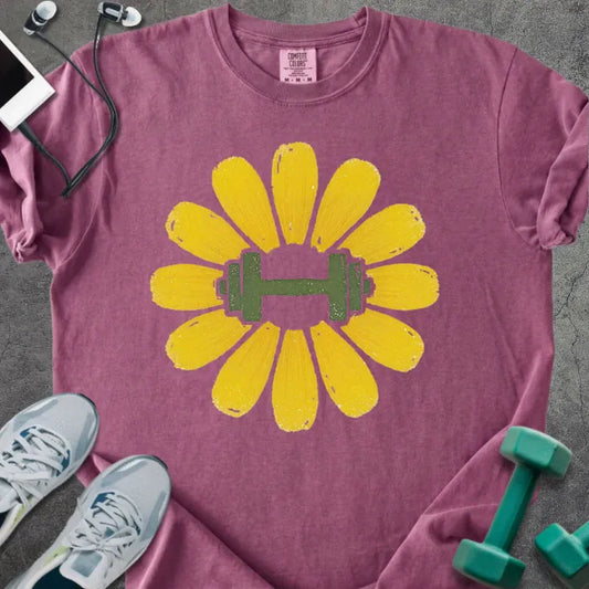 T-Shirt Berry / S Dandelion Dumbbell Heavyweight Tee