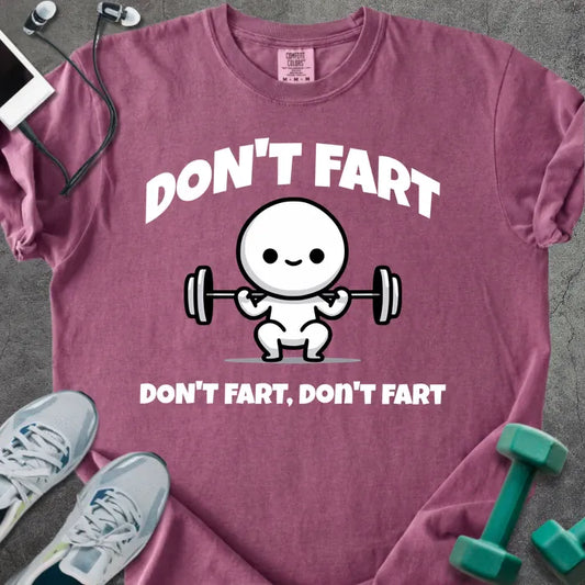 T-Shirt Berry / S Don't Fart Heavyweight Tee