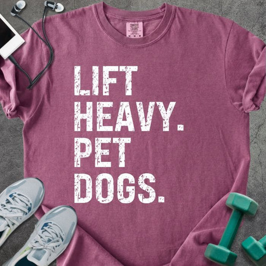 T-Shirt Berry / S Lift Heavy Pet Dogs Heavyweight Tee