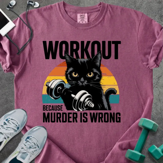 T-Shirt Berry / S Murder is Wrong Heavyweight Tee