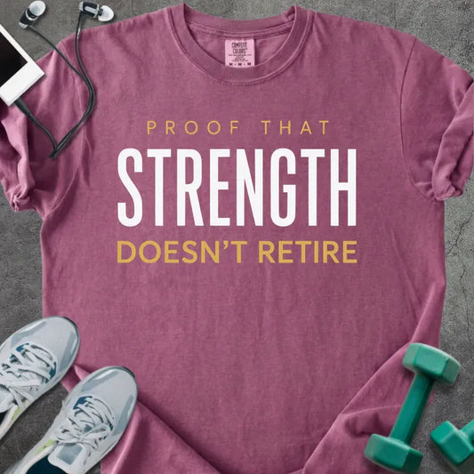 T-Shirt Berry / S Never Retires Heavyweight Tee
