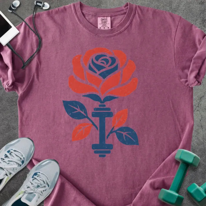 T-Shirt Berry / S Patriot Rose Heavyweight Tee