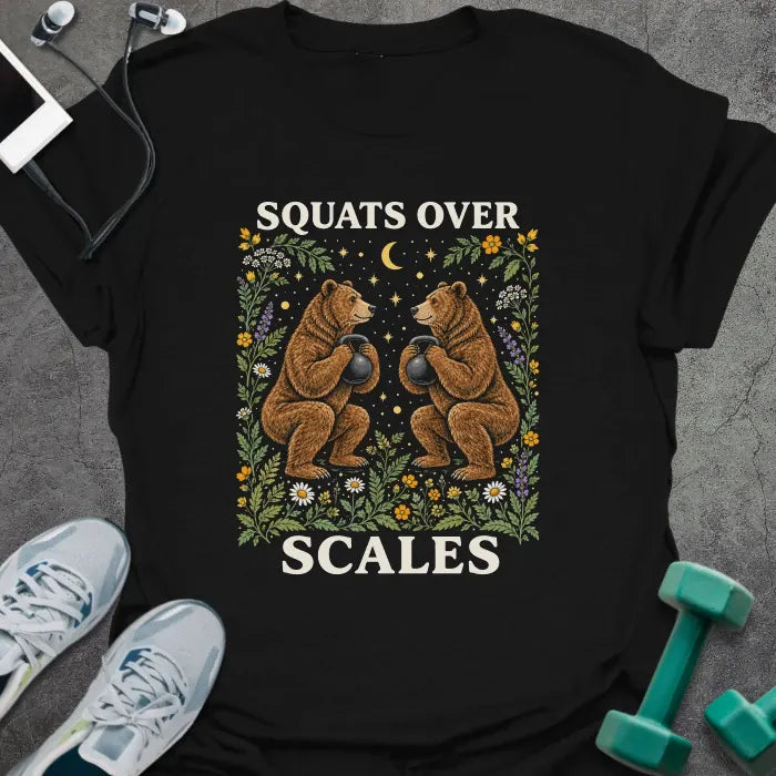 T-Shirt Black / M Bear Squats T-Shirt