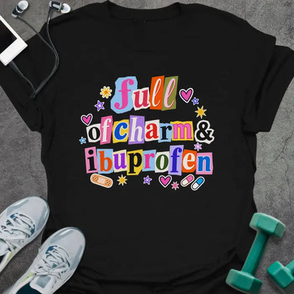 T-Shirt Black / M Charm Ibuprofen T-Shirt