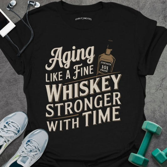 T-Shirt Black / S Aging Stronger T-Shirt