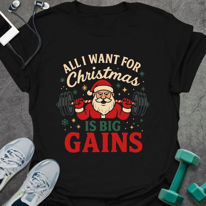 T-Shirt Black / S Big Gains T-Shirt
