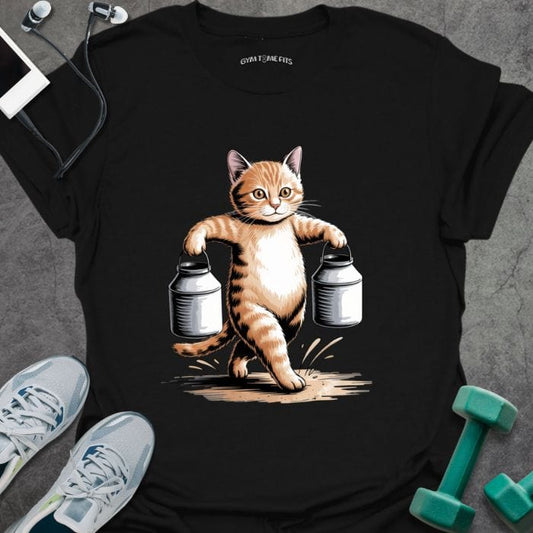 T-Shirt Black / S Cat Farmers Walk T-Shirt