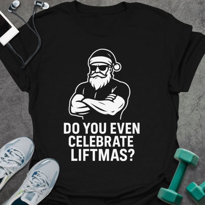 T-Shirt Black / S Celebrate Liftmas T-Shirt