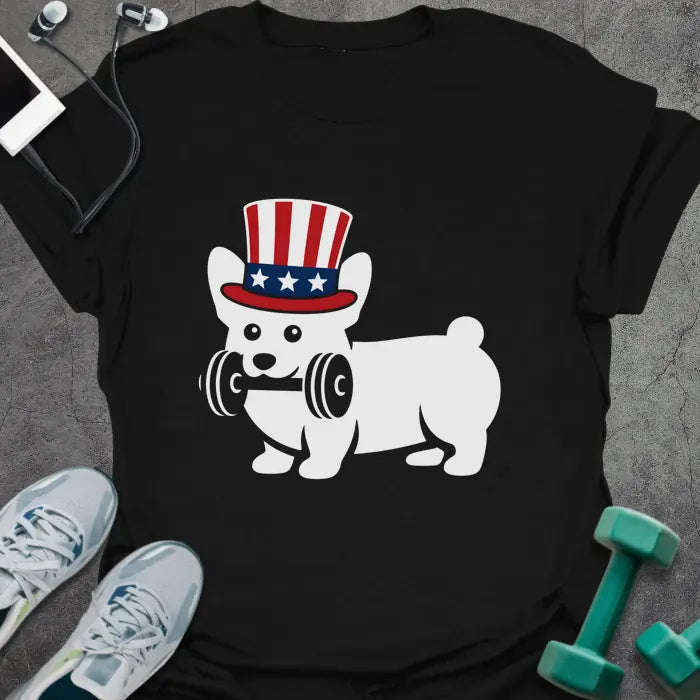 T-Shirt Black / S Corgi Carries T-Shirt