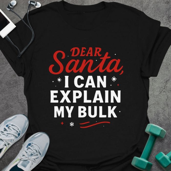 T-Shirt Black / S Dear Santa T-Shirt