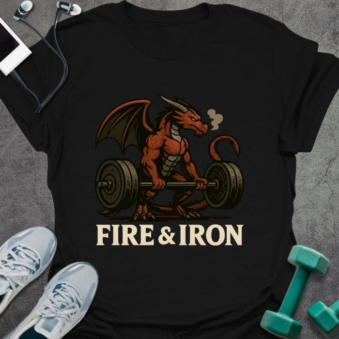 T-Shirt Black / S Fire And Iron T-Shirt