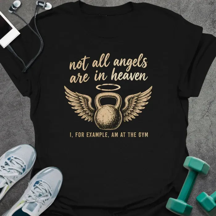 T-Shirt Black / S Gym Angel T-Shirt