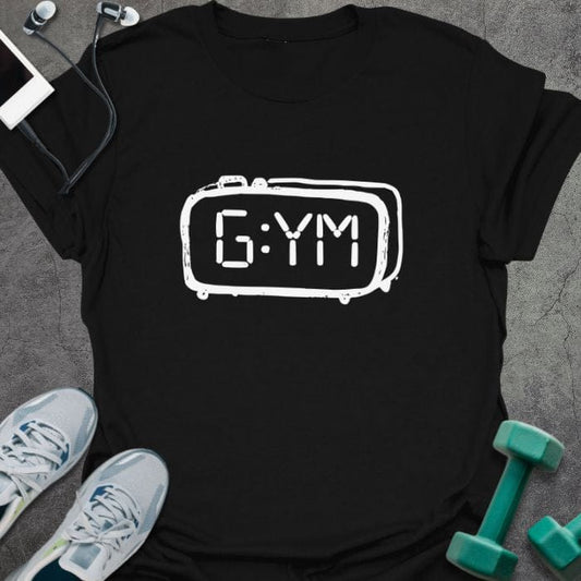 T-Shirt Black / S Gym Clock T-Shirt