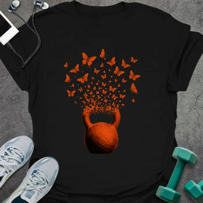 T-Shirt Black / S Kettlebell Butterflies T-Shirt