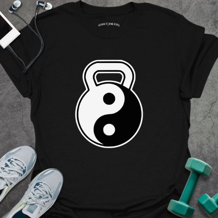 T-Shirt Black / S Kettlebell Yin Yang T-Shirt