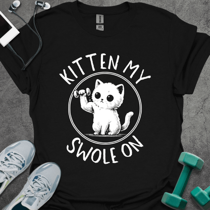 T-Shirt Black / S Kitten My Swole On T-Shirt
