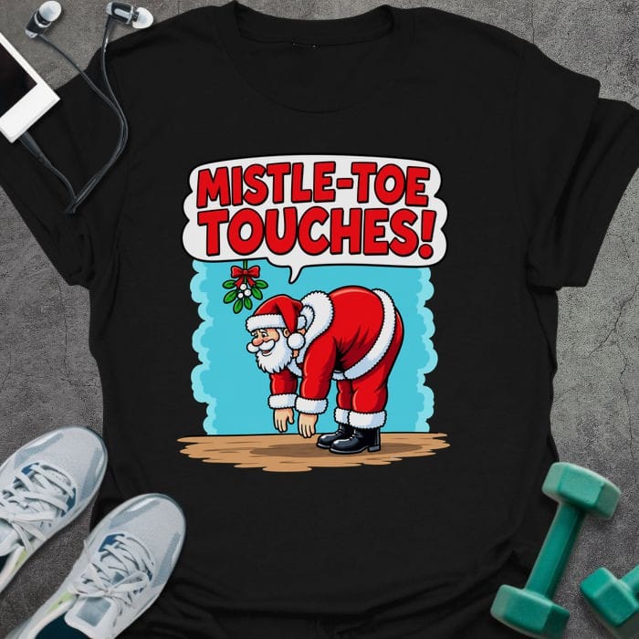 T-Shirt Black / S Mistle Toe Touches T-Shirt