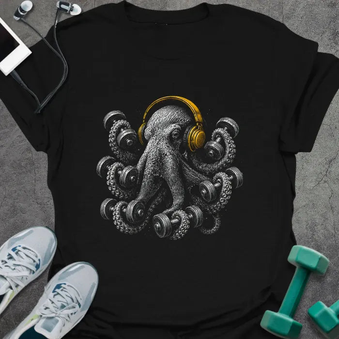 T-Shirt Black / S Octo Headphones T-Shirt