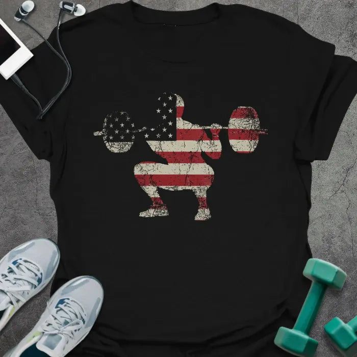 T-Shirt Black / S Patriot Squat T-Shirt