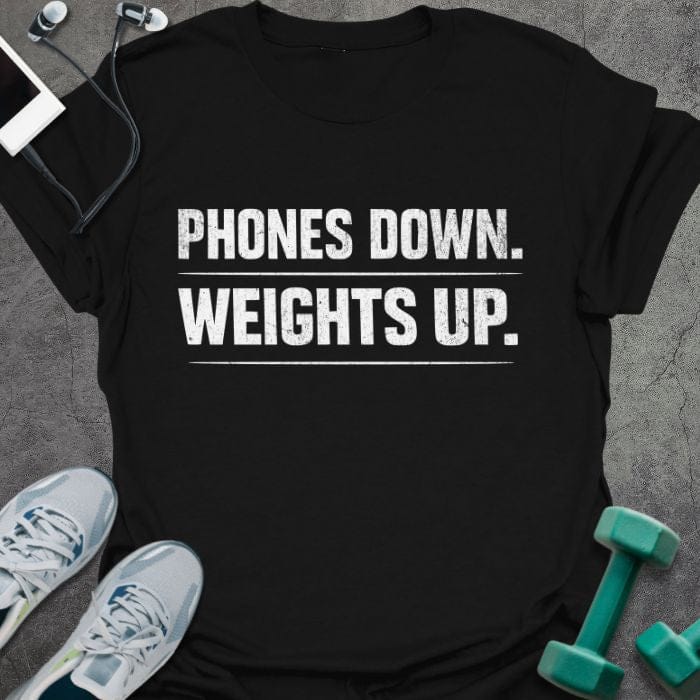 T-Shirt Black / S Phones Down T-Shirt