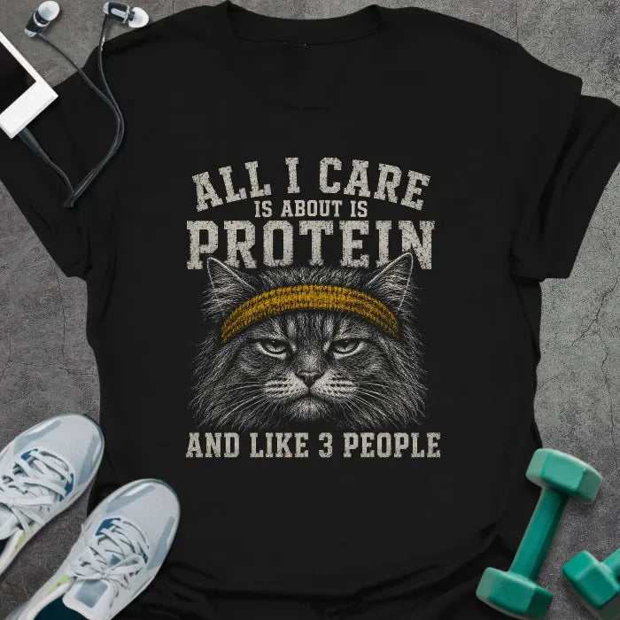T-Shirt Black / S Protein Cat T-Shirt