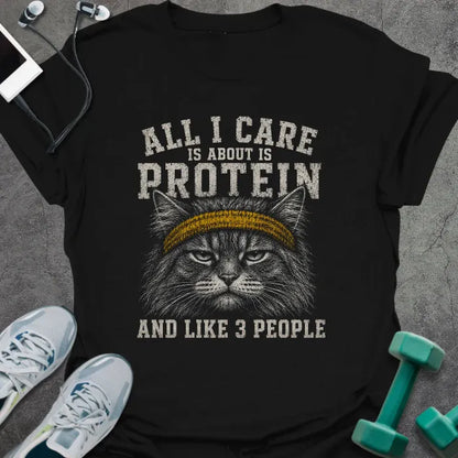 T-Shirt Black / S Protein Cat T-Shirt