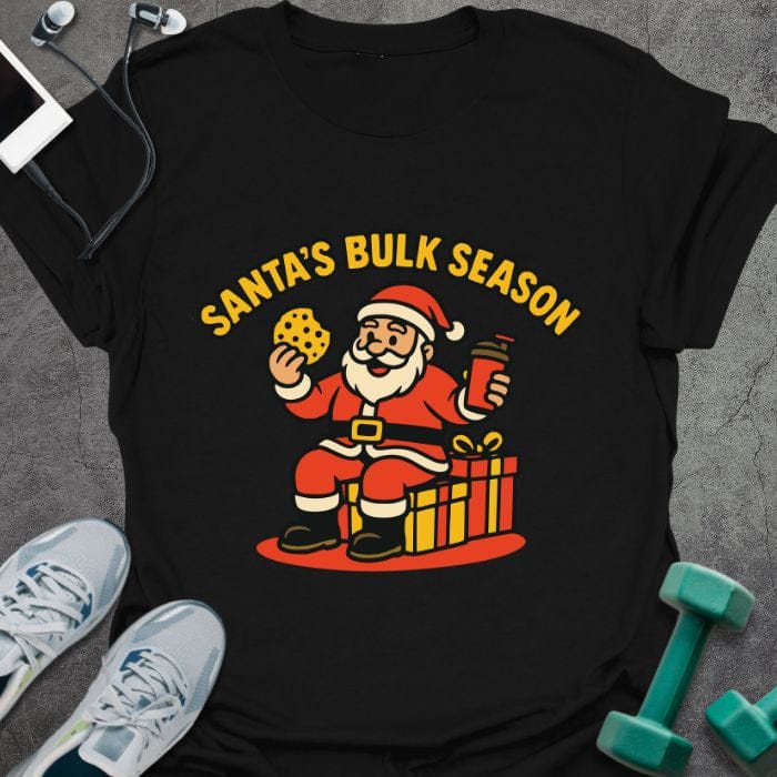 T-Shirt Black / S Santa Bulk T-Shirt