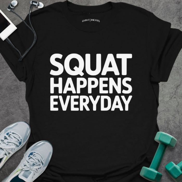 T-Shirt Black / S Squat Happens T-Shirt