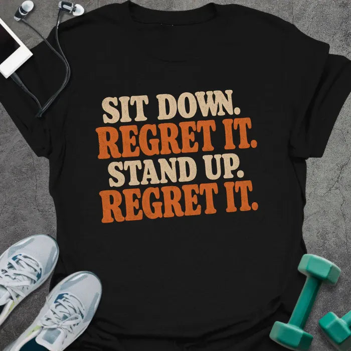 T-Shirt Black / S Squat Regret T-Shirt