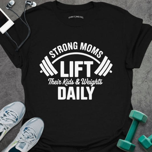 T-Shirt Black / S Strong Moms T-Shirt