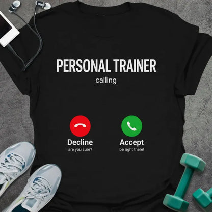 T-Shirt Black / S Trainer Calling T-Shirt